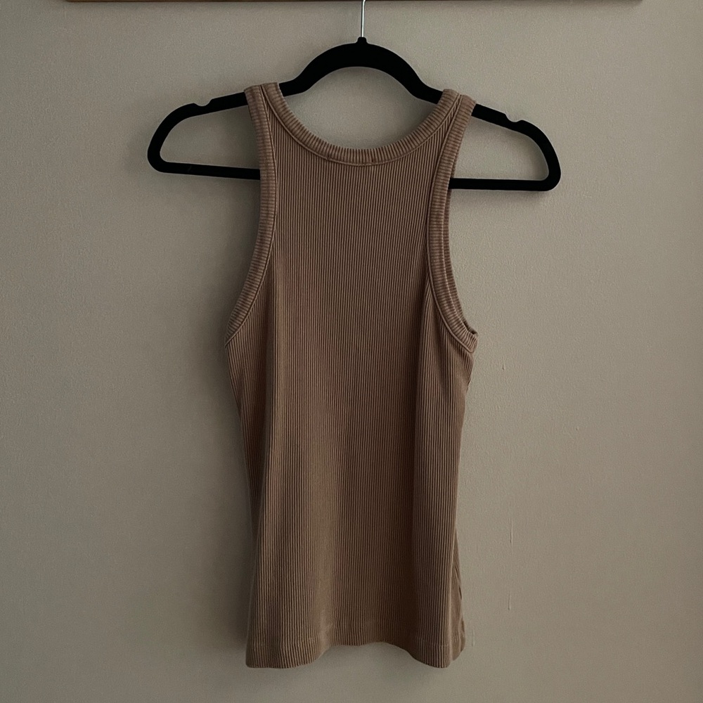 AGOLDE Ribbed Scoop Armhole Tank - Picture 3 of 5
